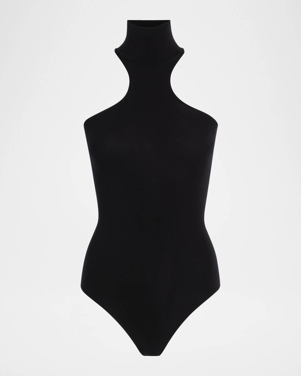 Ballet Racer Turtleneck Microfiber Bodysuit
